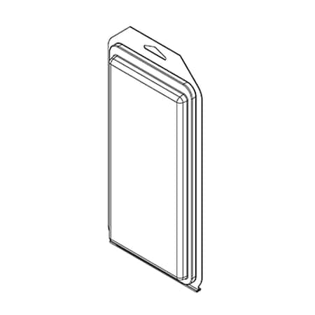Visipak Thermoform-CLAMSHELL-#505-10.938-5.250-8.813-4.031-0.375-0.015-CLEAR-STOCK 505TF